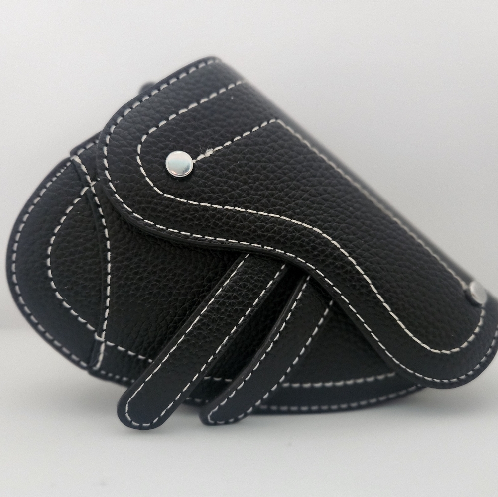 Kids - Mini PU Saddle Bag with Crossbody Strap